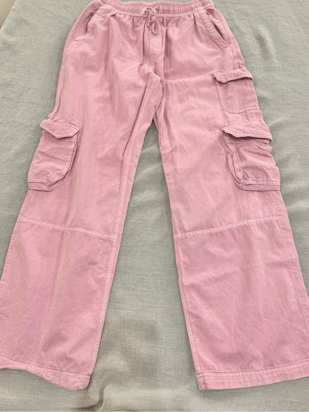 Woman’s Pink Wide Leg Cargo Pants Sz. S Utility Gorpcore Grunge Skater